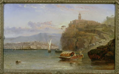 Aan de Amalfikust bij schemering